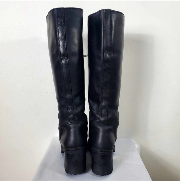 Vintage 90s Lace Up Punk Y2K Combat Boots - Picture 4 of 13